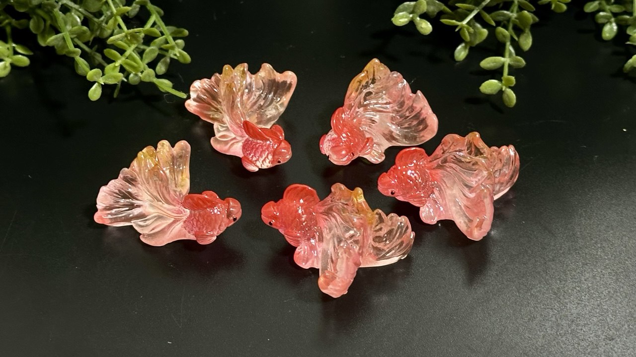 Silicone Goldfish Figurine Mold Set