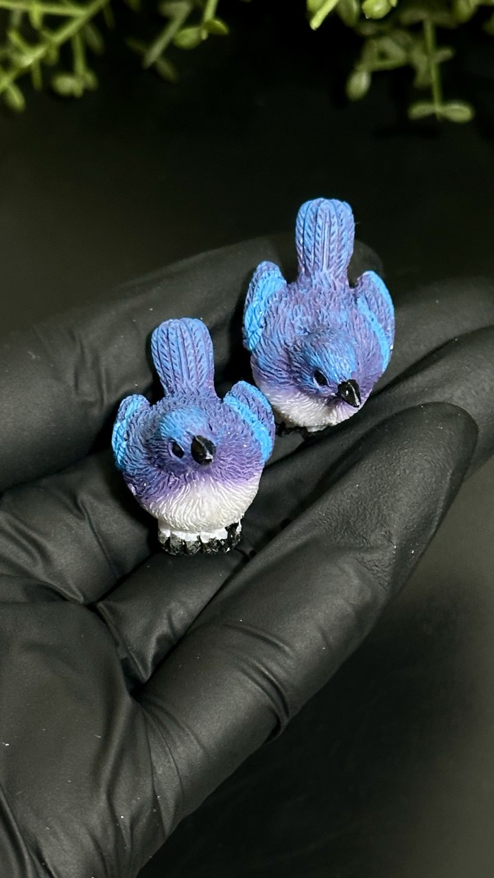 Silicone Mini Blue Songbird Mold