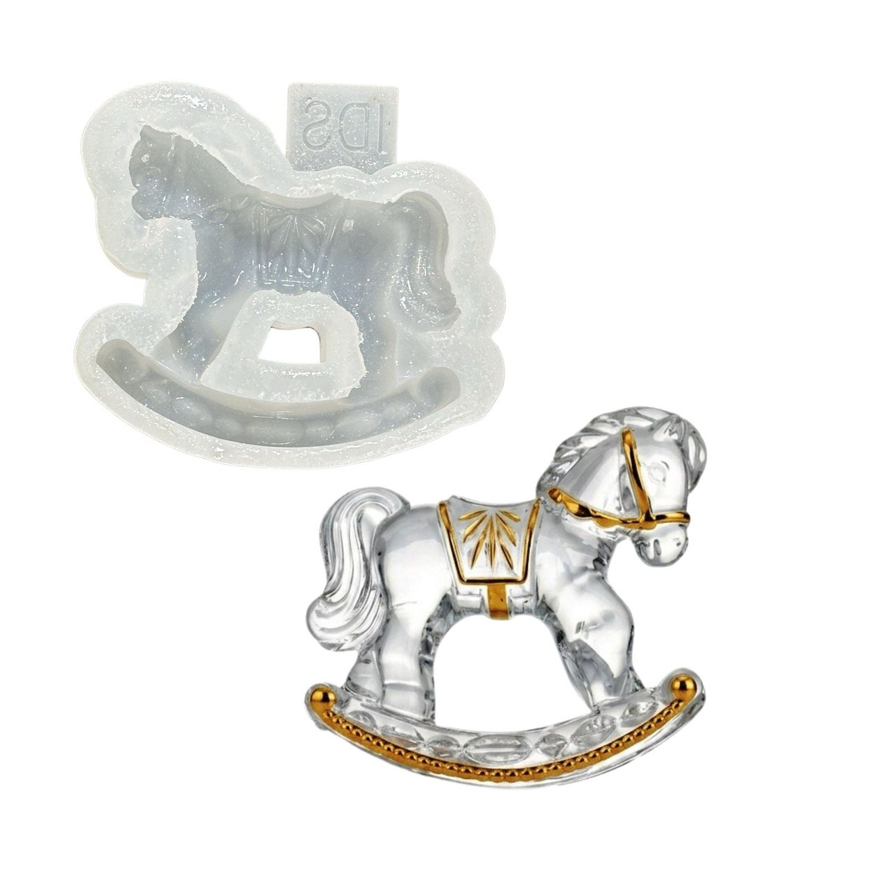 Vintage Rocking Horse Silicone Mold for Resin
