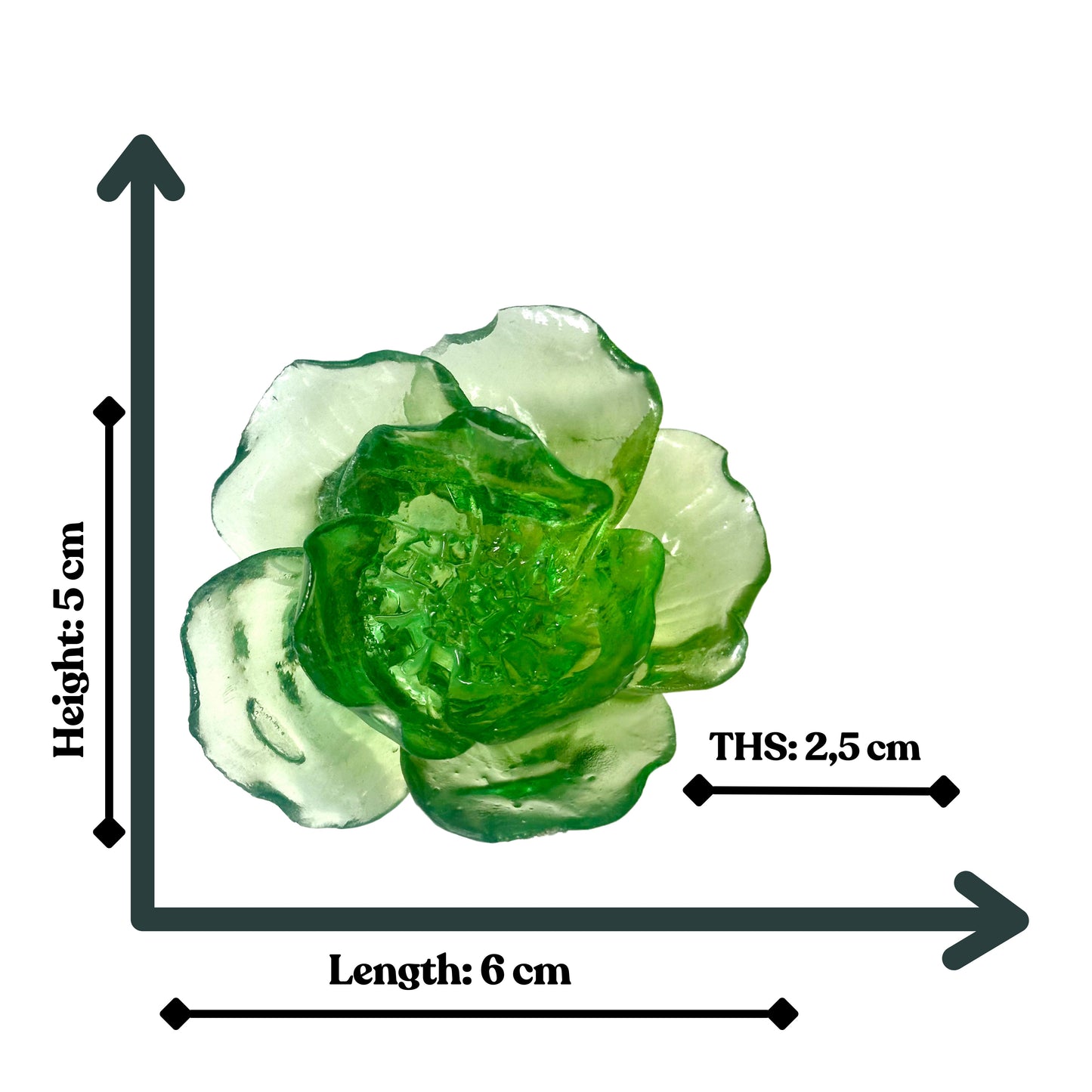Floral Set 3D Silicone Resin Molds with 4 Medium Flower