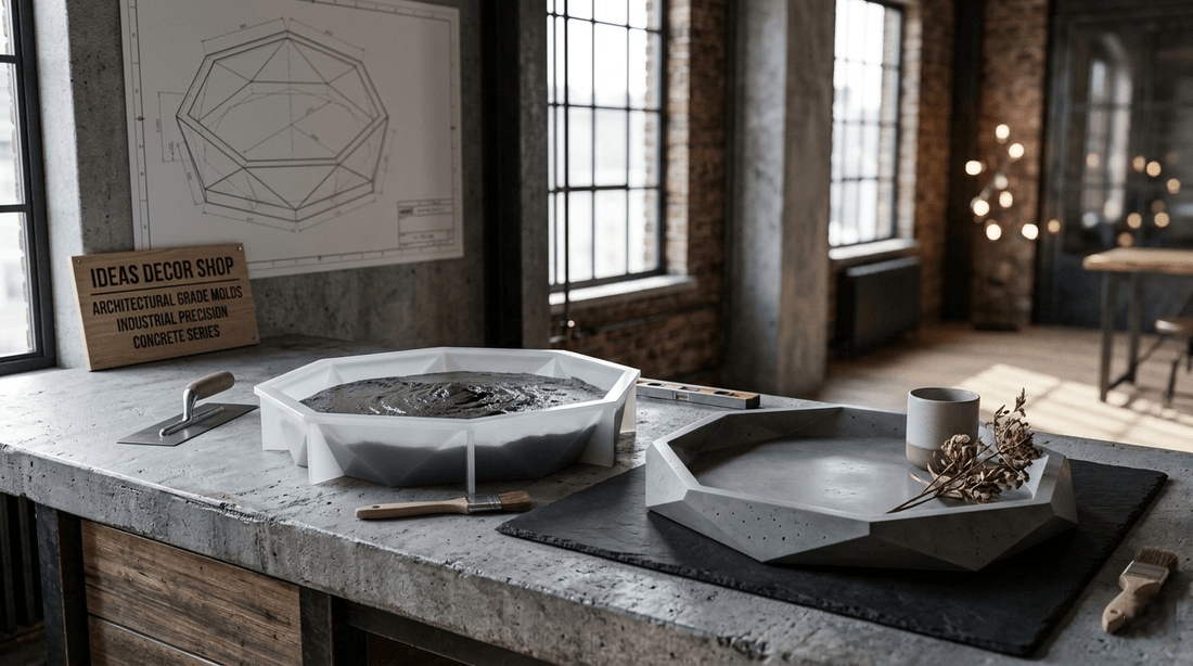 The Architecture of Concrete: Creating Minimalist Trays with Industrial Molds - Ideas Decor Shop