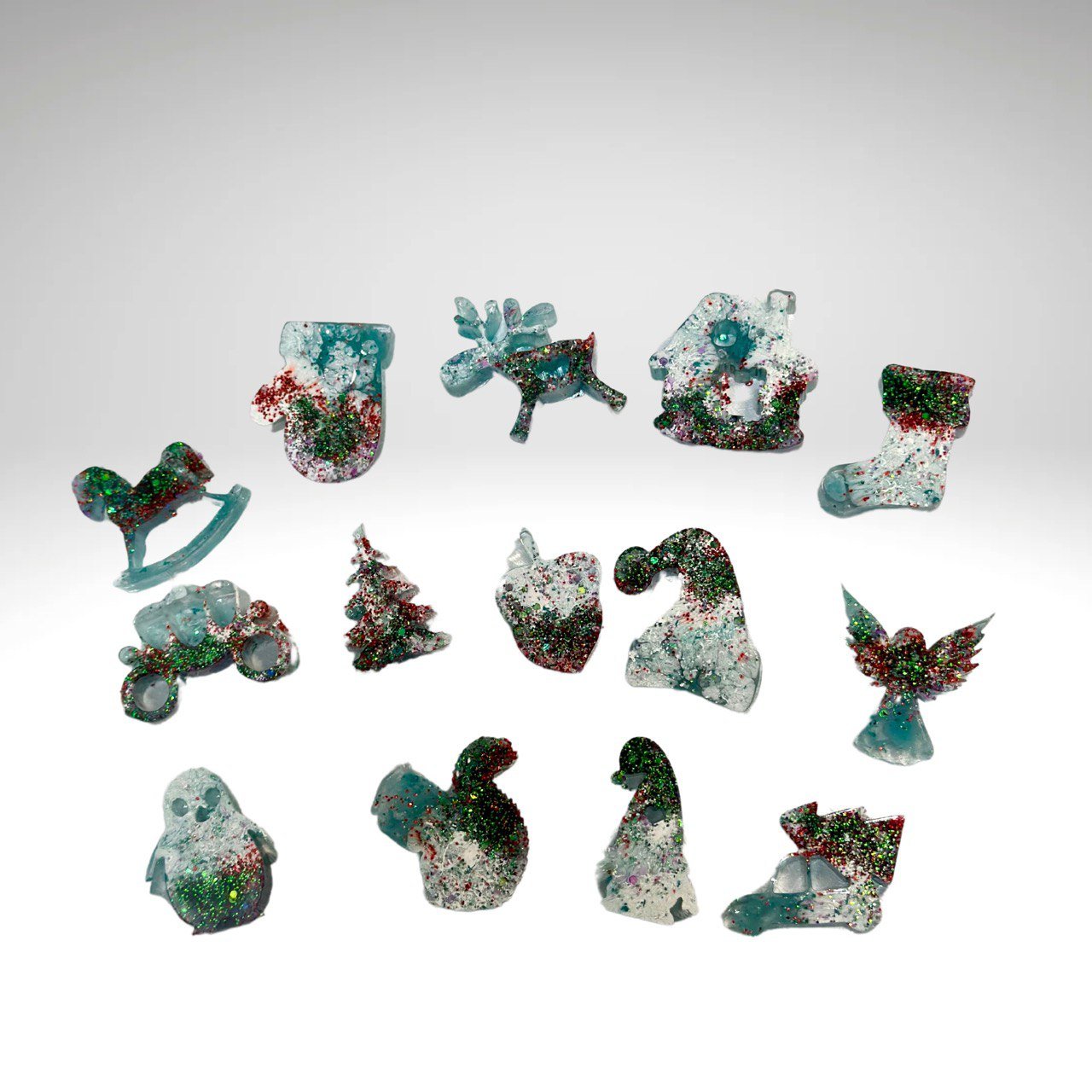 14 Mini Designs in 3 Unique Shapes for Resin Crafts - Christmas Silicone Mold Set - Ideas Decor Shop