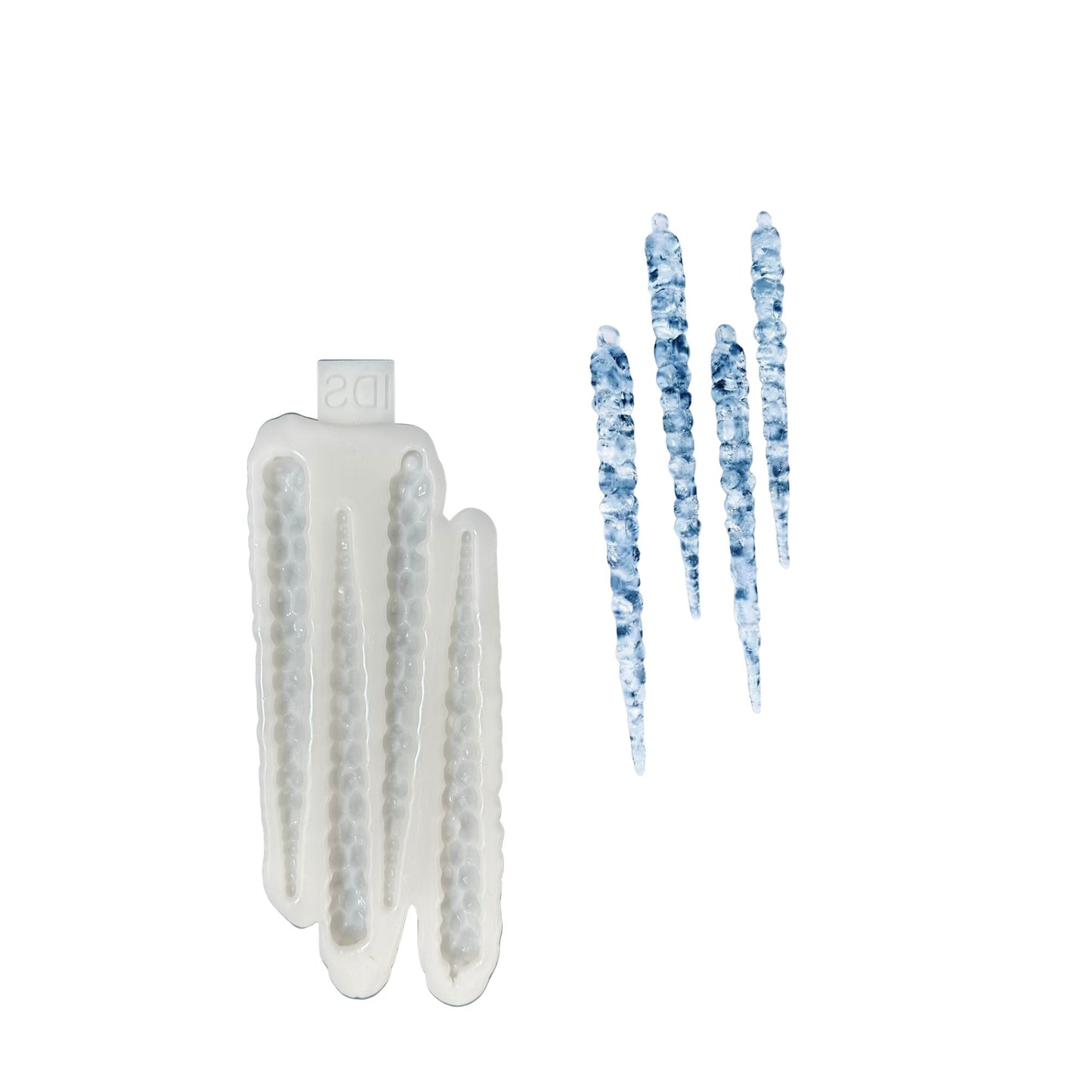 Long Crystal Icicles Silicone Mold | Set of 4 Icicle Casting Moulds