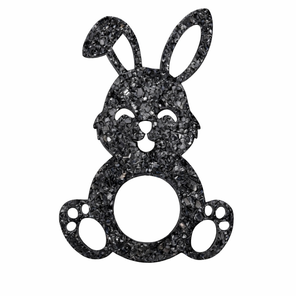 Sparkly Crystal Bunny Resin Silicone Mold for Candy Holder