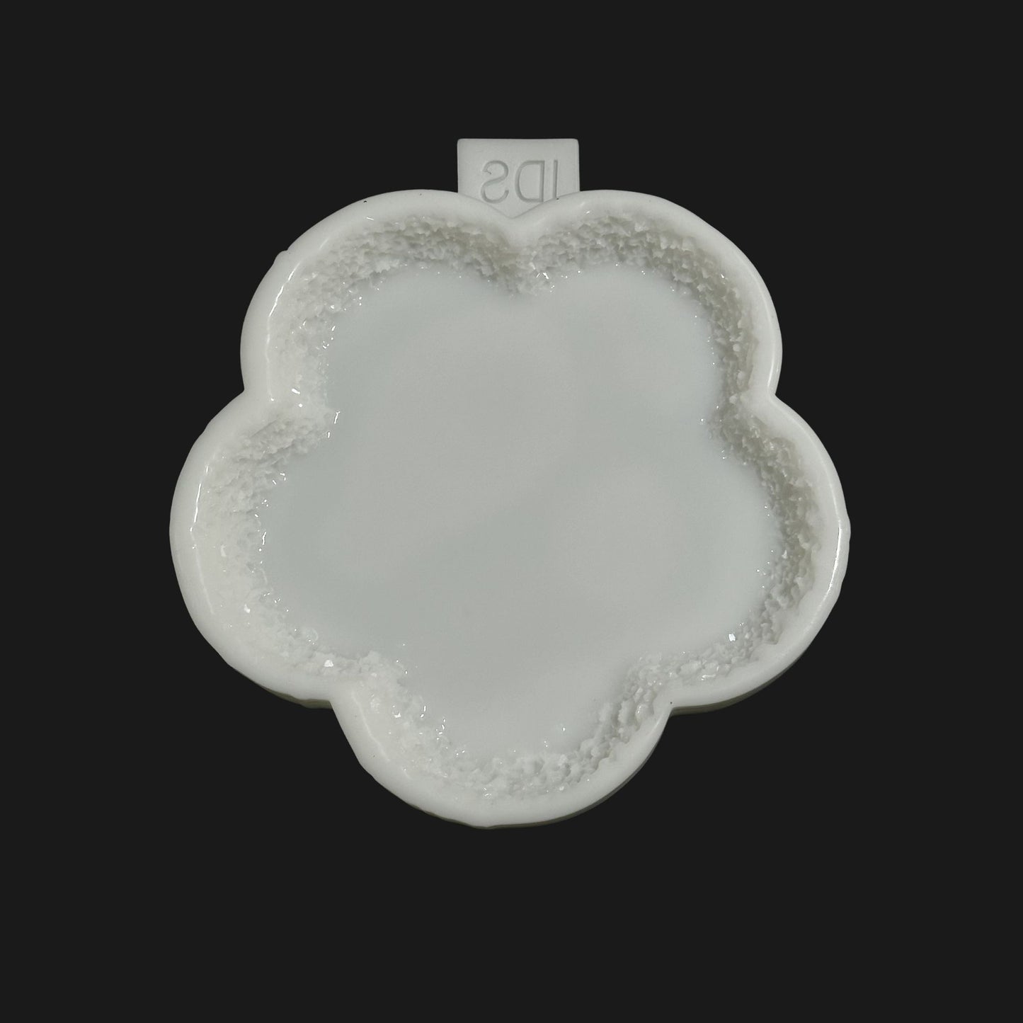 Flower Tray Silicone Mold with Crystal Druzy Edge