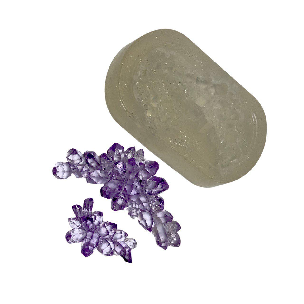 2 Set Professional Crystal Cluster Molds for Elegant Resin Décor - Ideas Decor Shop