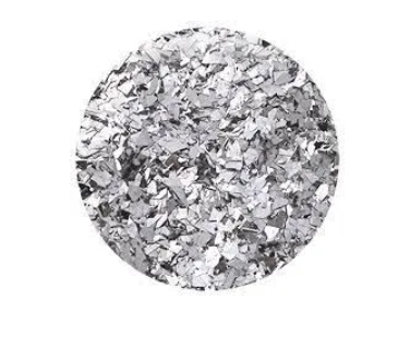 Silver Tone Opaque Cellophane Glitter
