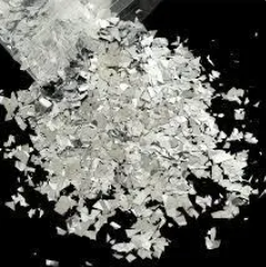 Silver Tone Opaque Cellophane Glitter