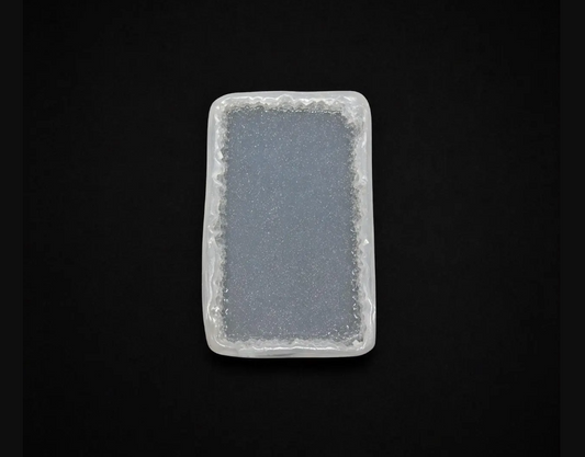 Large Rectangular Silicone Tray Mold Featuring Exquisite Crystal Edges