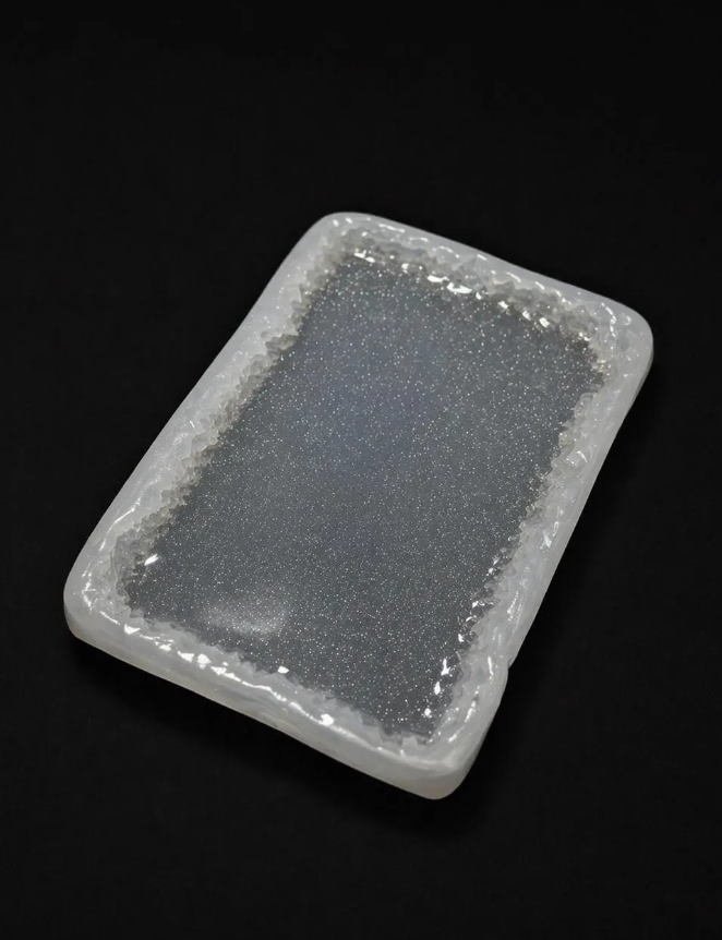Large Rectangular Silicone Tray Mold Featuring Exquisite Crystal Edges