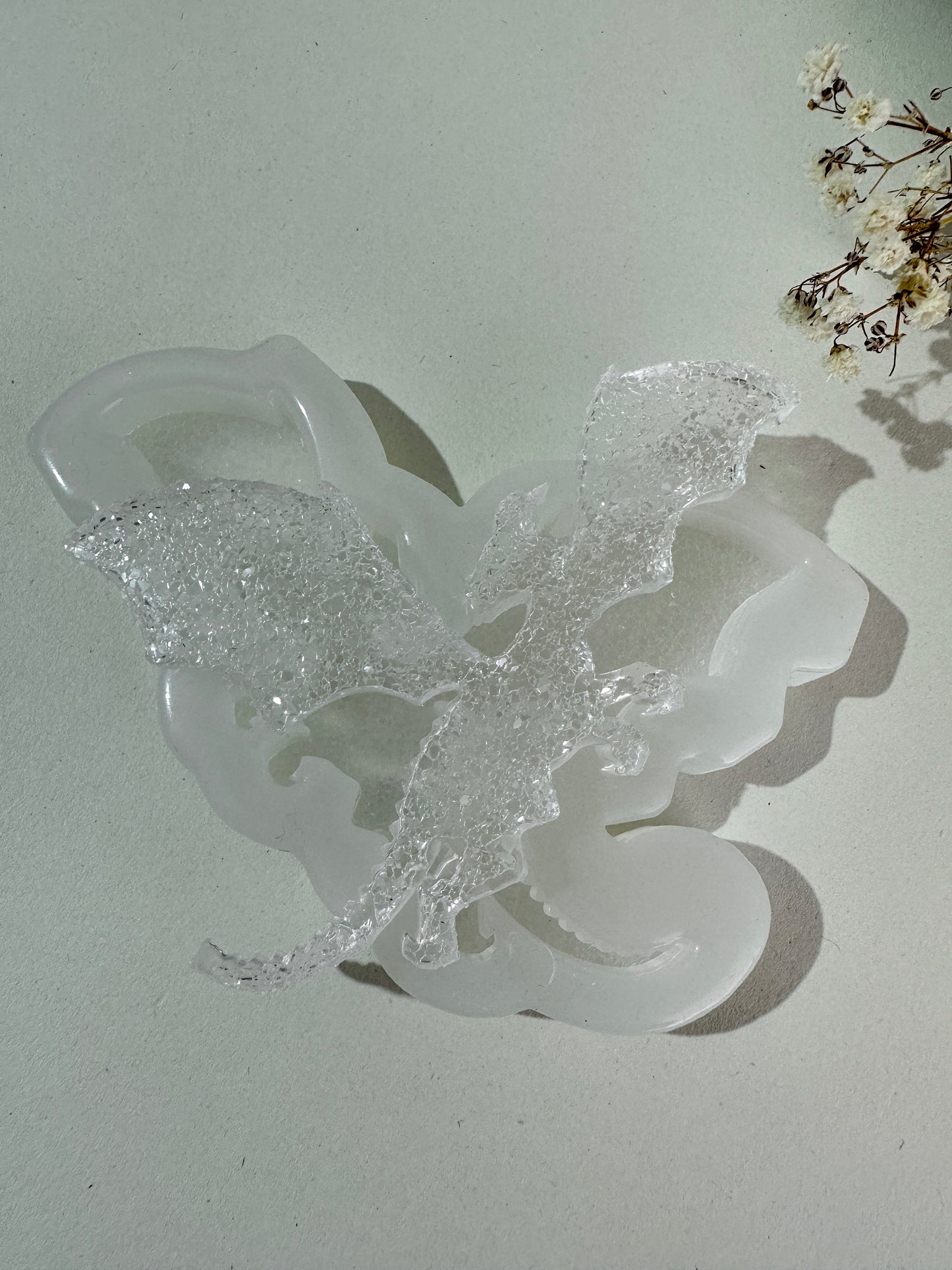 Kristalldrache-Silikonform für Kunstharz, einzigartiger Weihnachtsbaum-Spielzeughersteller, perfektes Weihnachtsgeschenk 