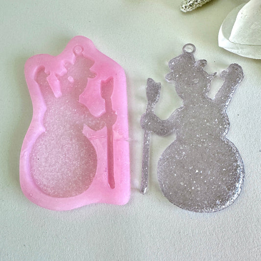 Snowman Crystal Silicone Mold for Resin Art - Create Stunning Christmas Crafts & Personalized Gifts
