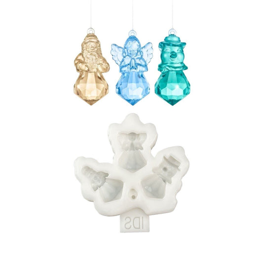 3-in-1 Christmas Silicone Mold – Santa, Angel & Snowman - Ideas Decor Shop