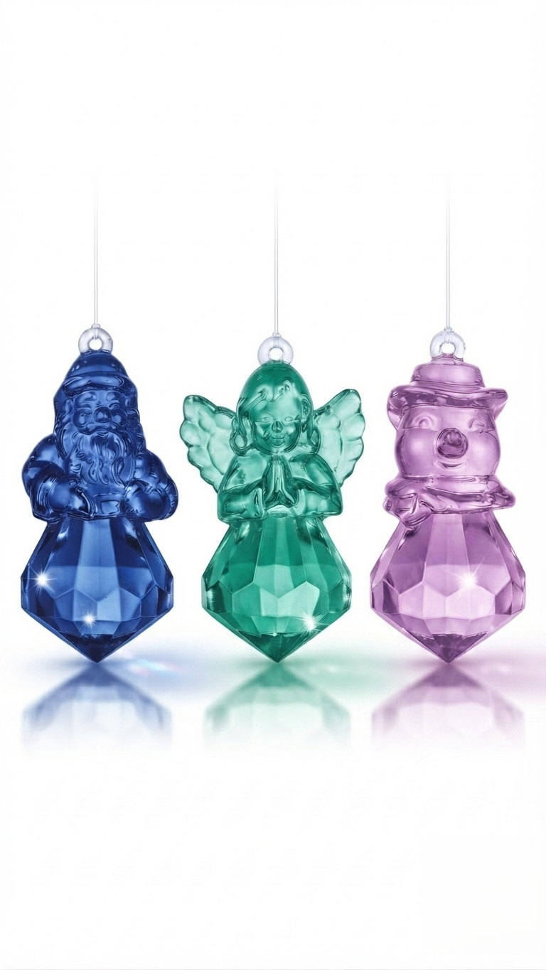 3-in-1 Christmas Silicone Mold – Santa, Angel & Snowman