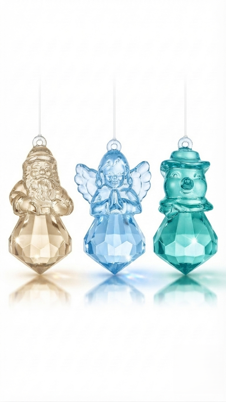 3-in-1 Christmas Silicone Mold – Santa, Angel & Snowman