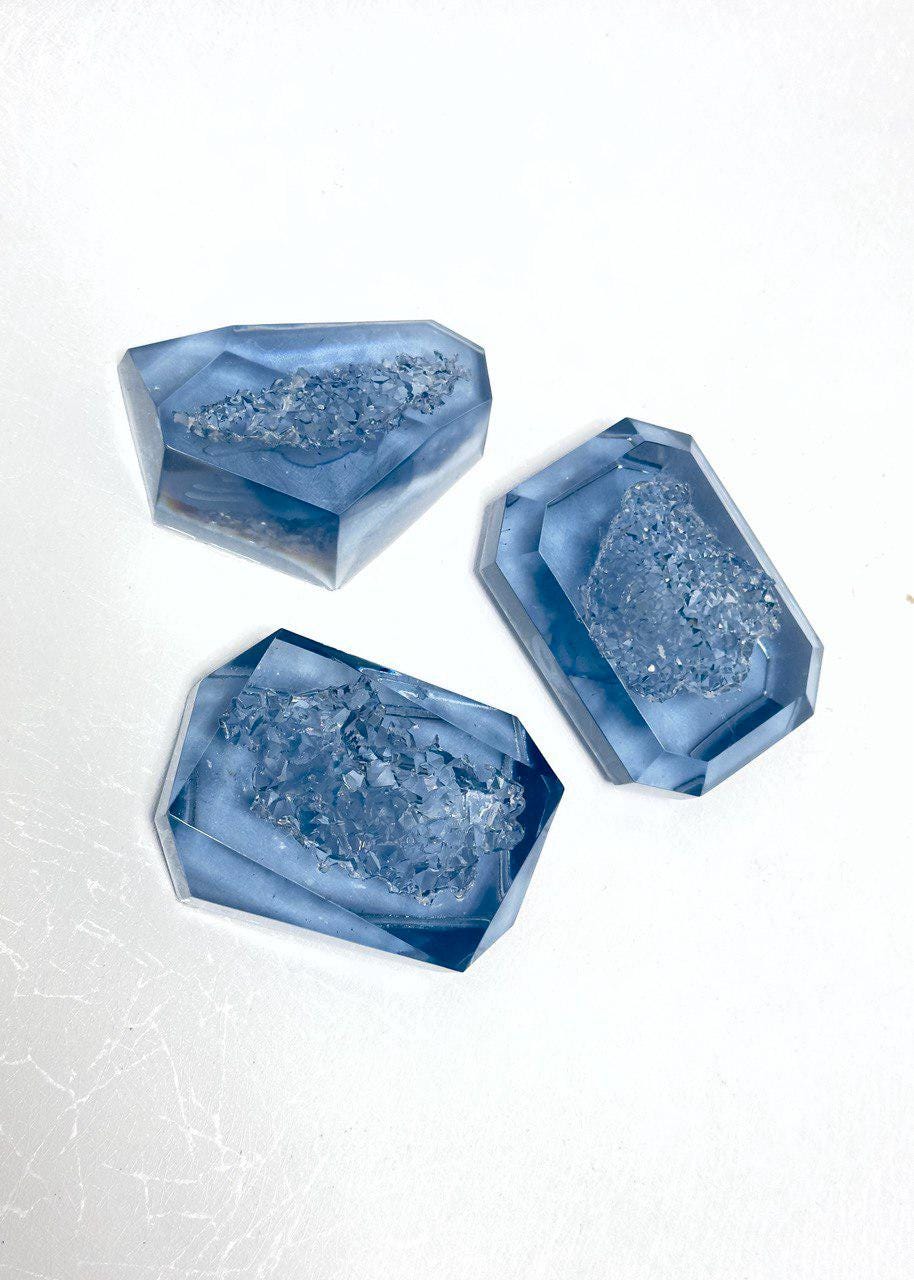 3-Piece Silicone Crystal Mold Set for Resin Crafting | Shiny Cluster - Agate Moulds - Ideas Decor Shop