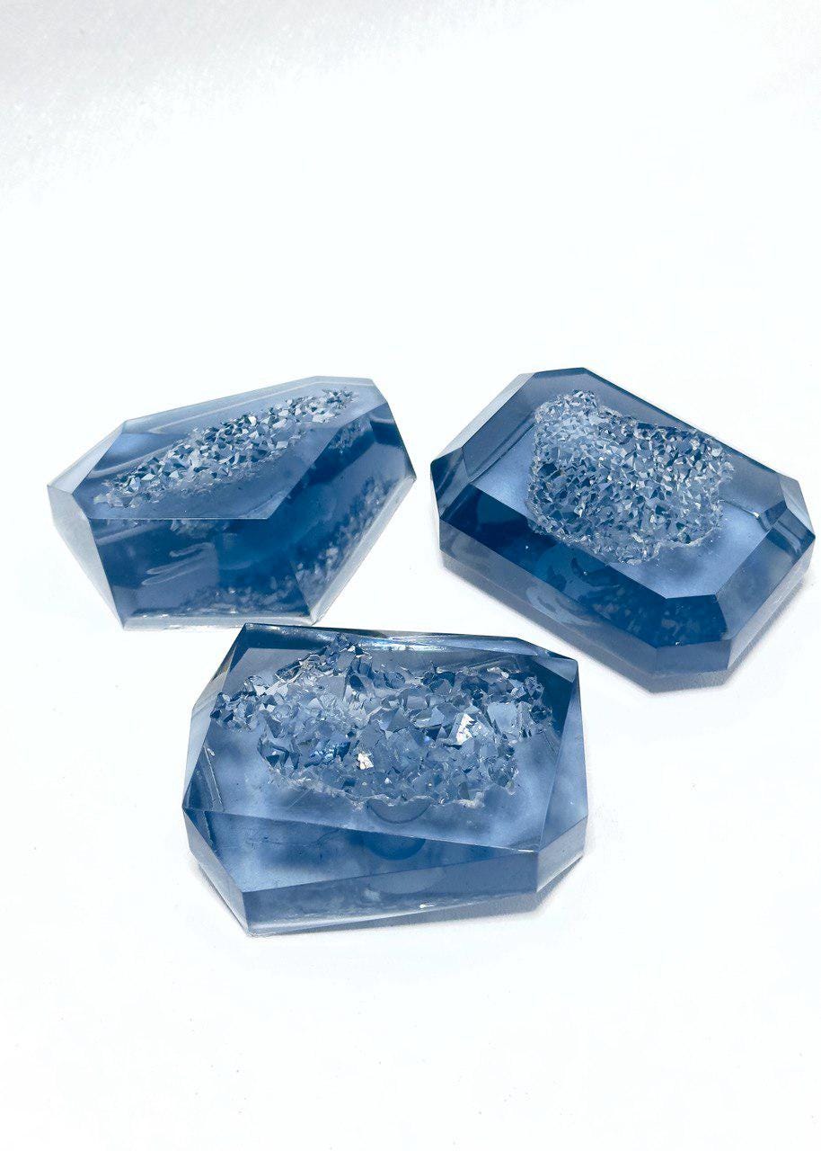3-Piece Silicone Crystal Mold Set for Resin Crafting | Shiny Cluster - Agate Moulds - Ideas Decor Shop