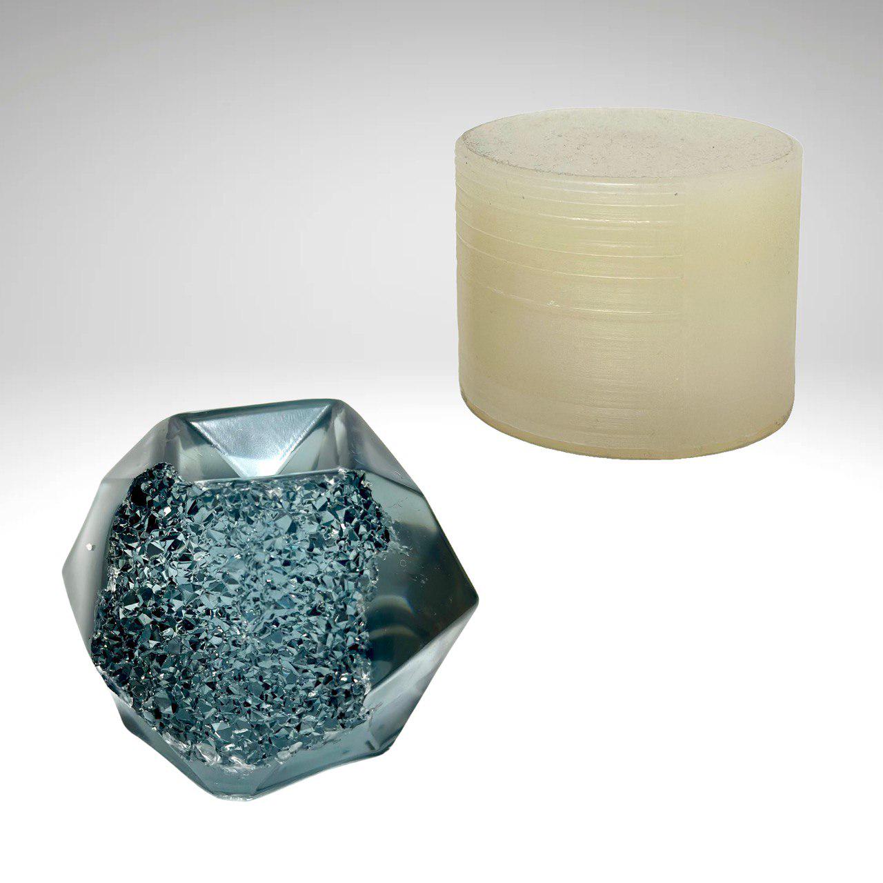 Faceted Sphere Mold - Resin Casting DIY Crafts for Candles and Soap