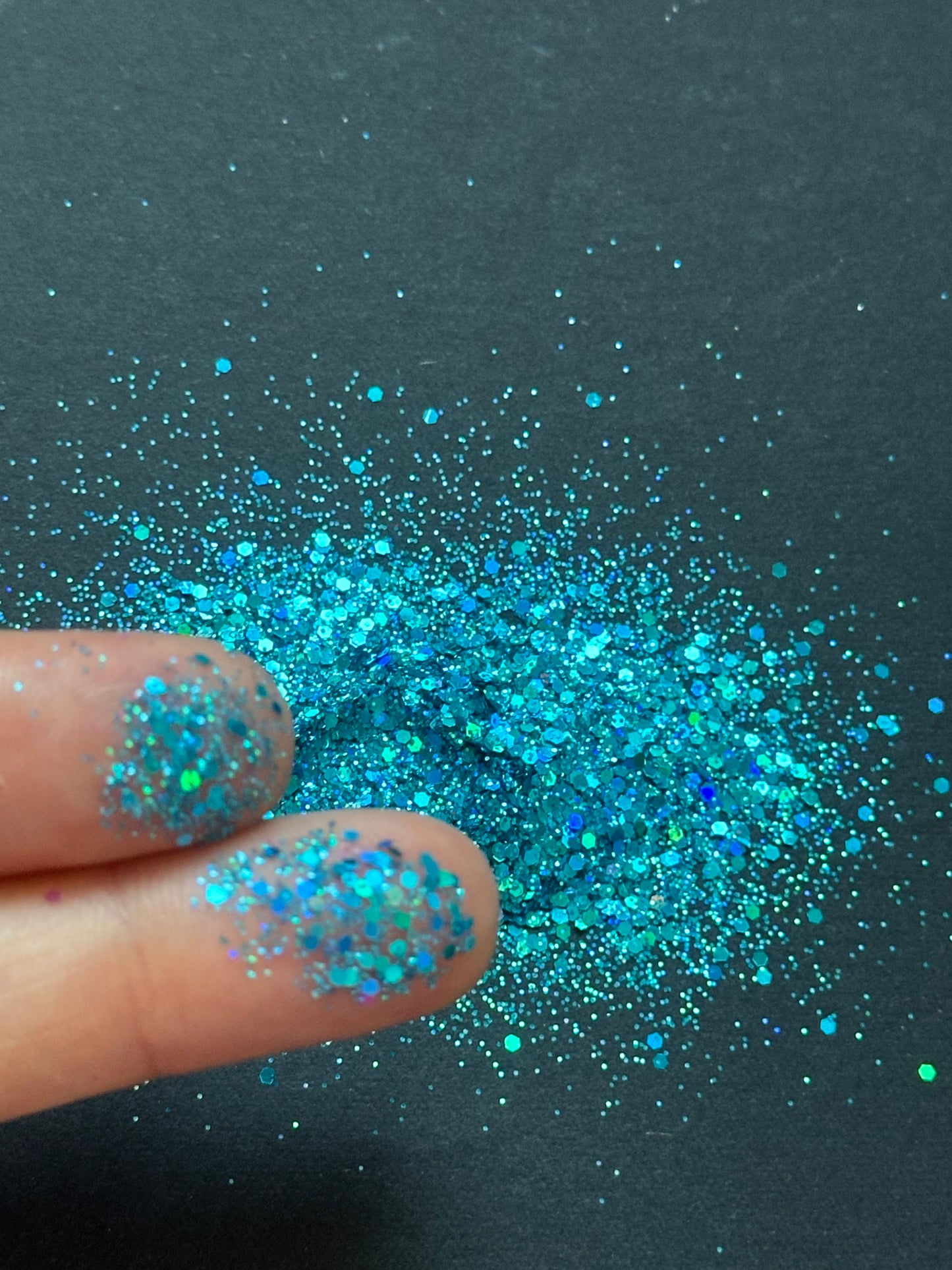 5g Laser Blue Glitter Mix – Fine and Chunky Glitter