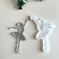 Resin Art Silicone Mould - Ballerina Christmas Ornaments with Crystals, Great for DIY Christmas Decor, Ideal Gift for Craft Lovers