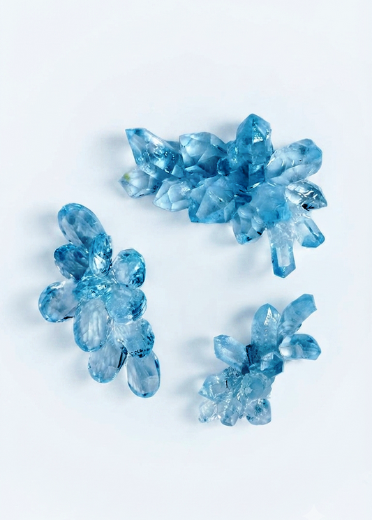 3 Piece Small Crystal Silicone Molds – Sparkling Resin Craft Set
