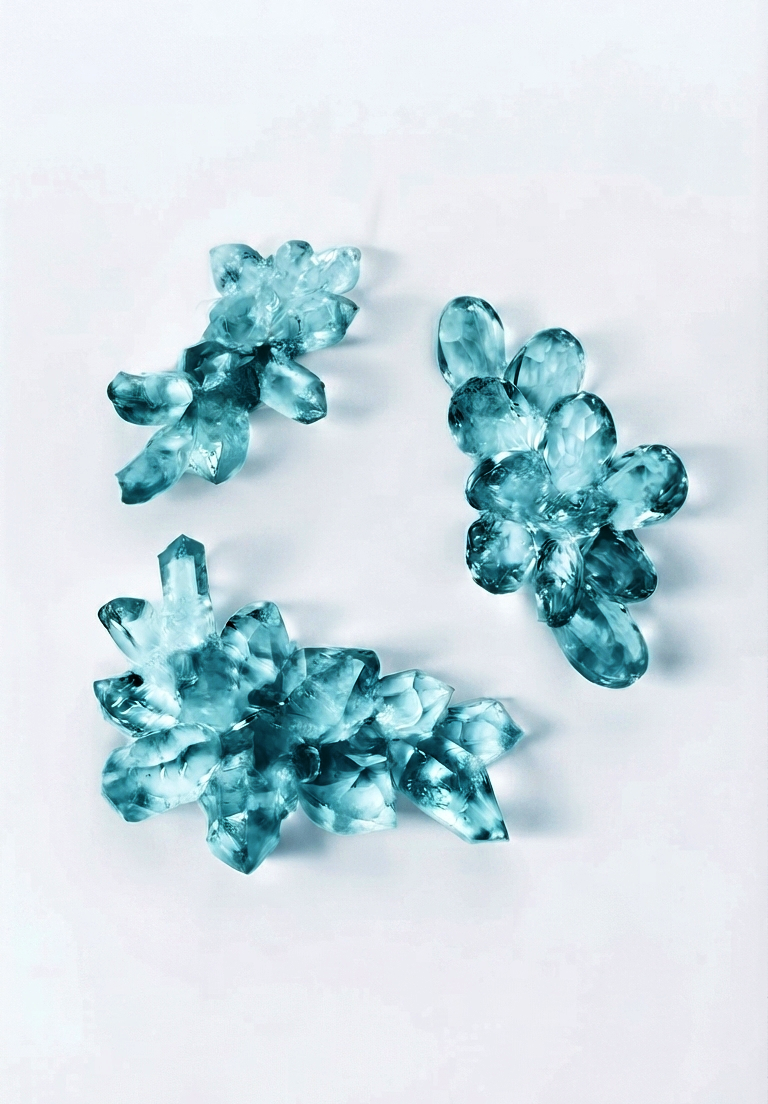 3 Piece Small Crystal Silicone Molds – Sparkling Resin Craft Set