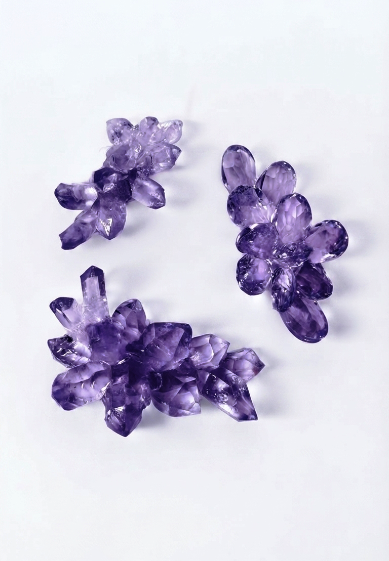 3 Piece Small Crystal Silicone Molds – Sparkling Resin Craft Set