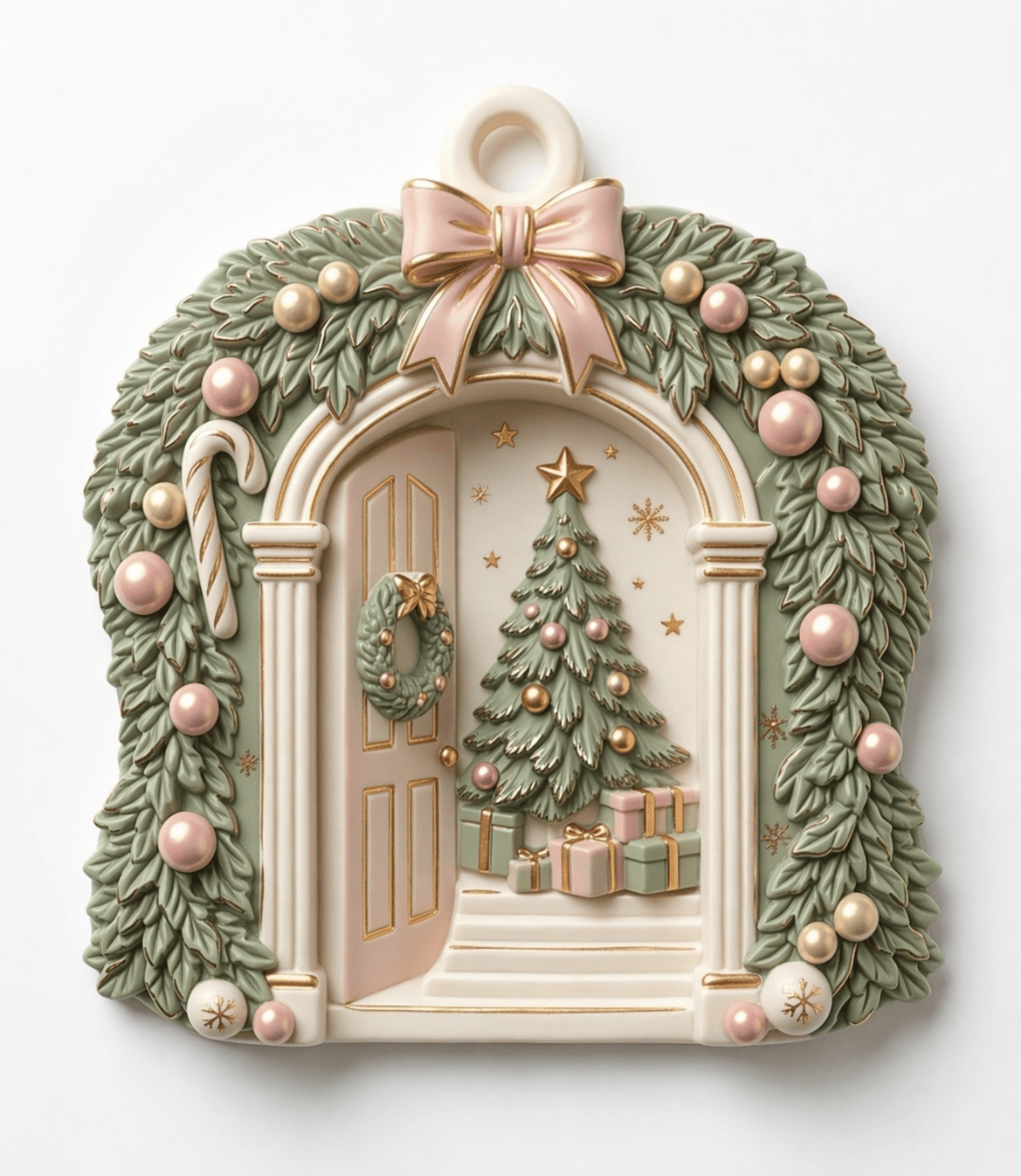 3D Christmas Door Scene Ornament Mold - Ideas Decor Shop