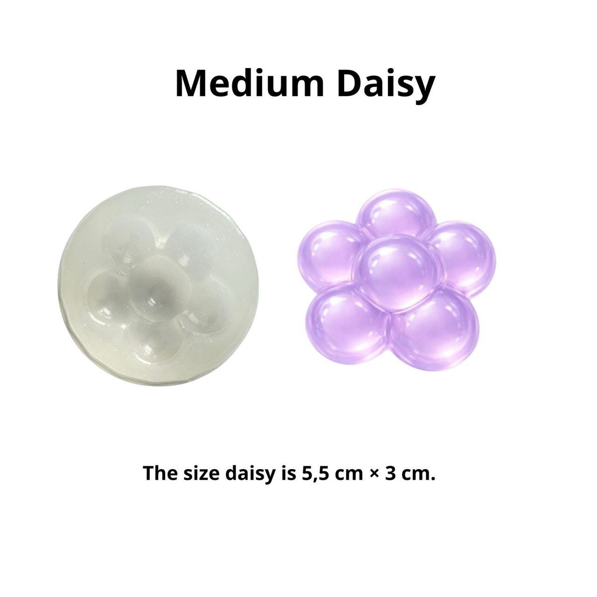 3D Daisy Silicone Mold Set of 3 Sizes | Puffy Flower Mold - Ideas Decor Shop
