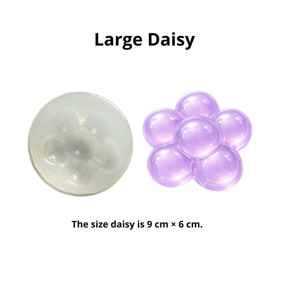 3D Daisy Silicone Mold Set of 3 Sizes | Puffy Flower Mold - Ideas Decor Shop