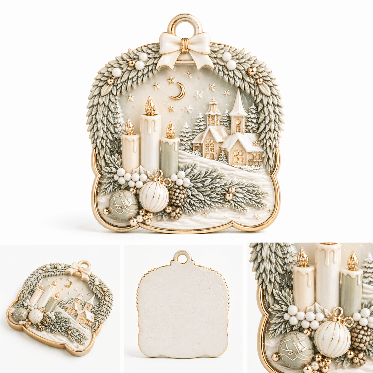 3D Detailed Christmas Ornament Silicone Mold - Ideas Decor Shop