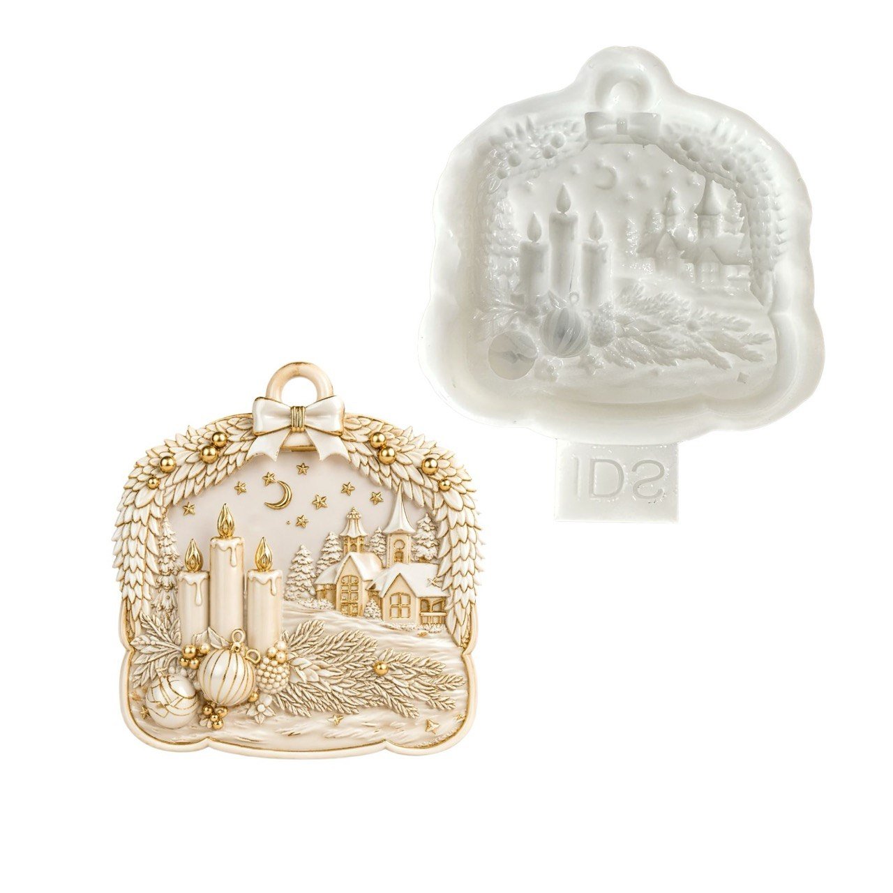 3D Detailed Christmas Ornament Silicone Mold - Ideas Decor Shop