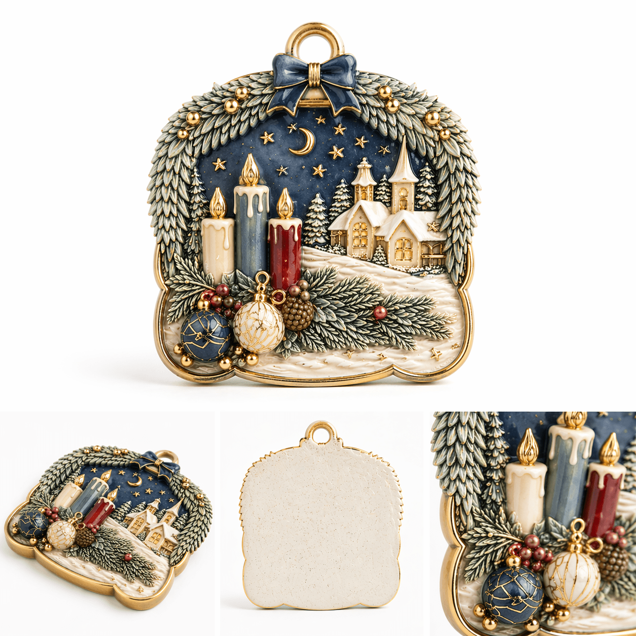 3D Detailed Christmas Ornament Silicone Mold - Ideas Decor Shop