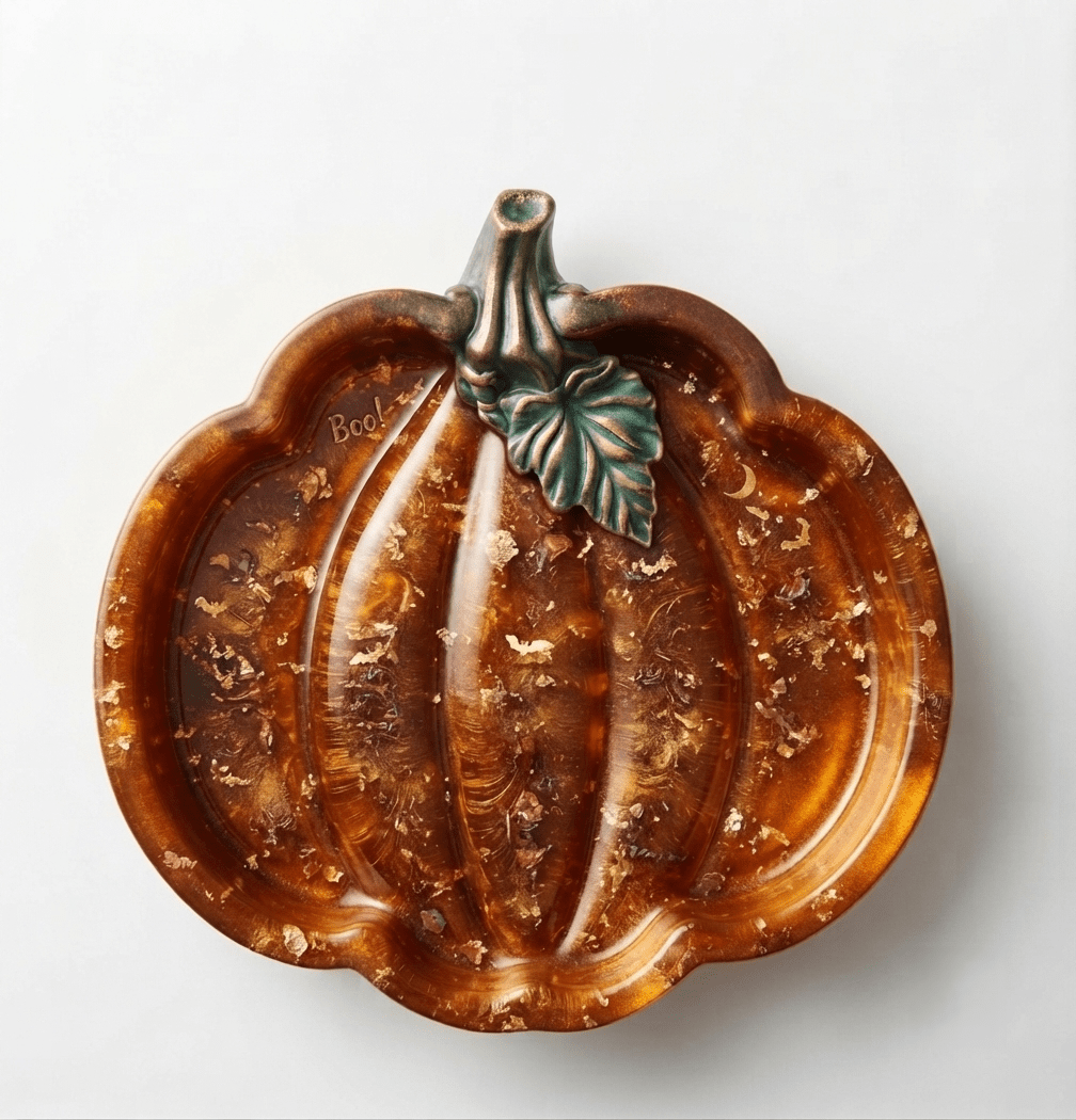 3D Detailed Pumpkin Tray Silicone Mold - Ideas Decor Shop