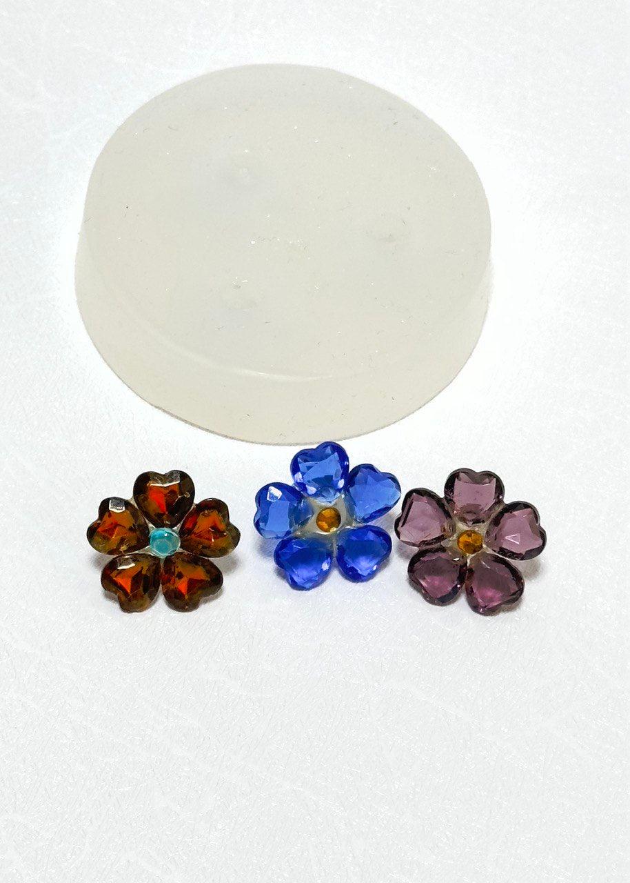 3D Floral Silicone Resin Molds Set for Small Flower Craft Projects - Ideas Decor Shop