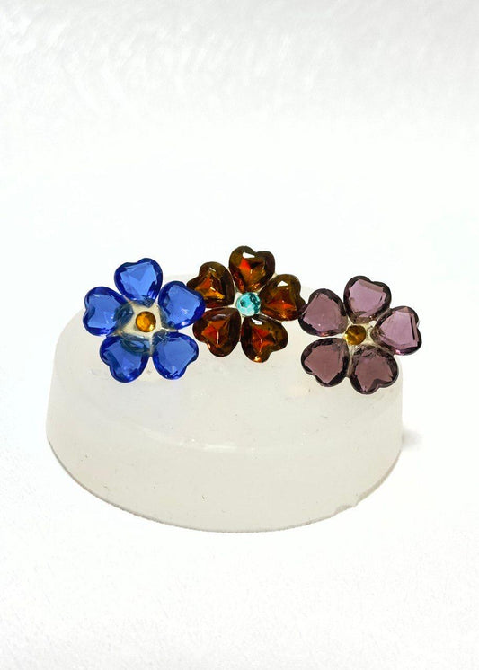 3D Floral Silicone Resin Molds Set for Small Flower Craft Projects - Ideas Decor Shop