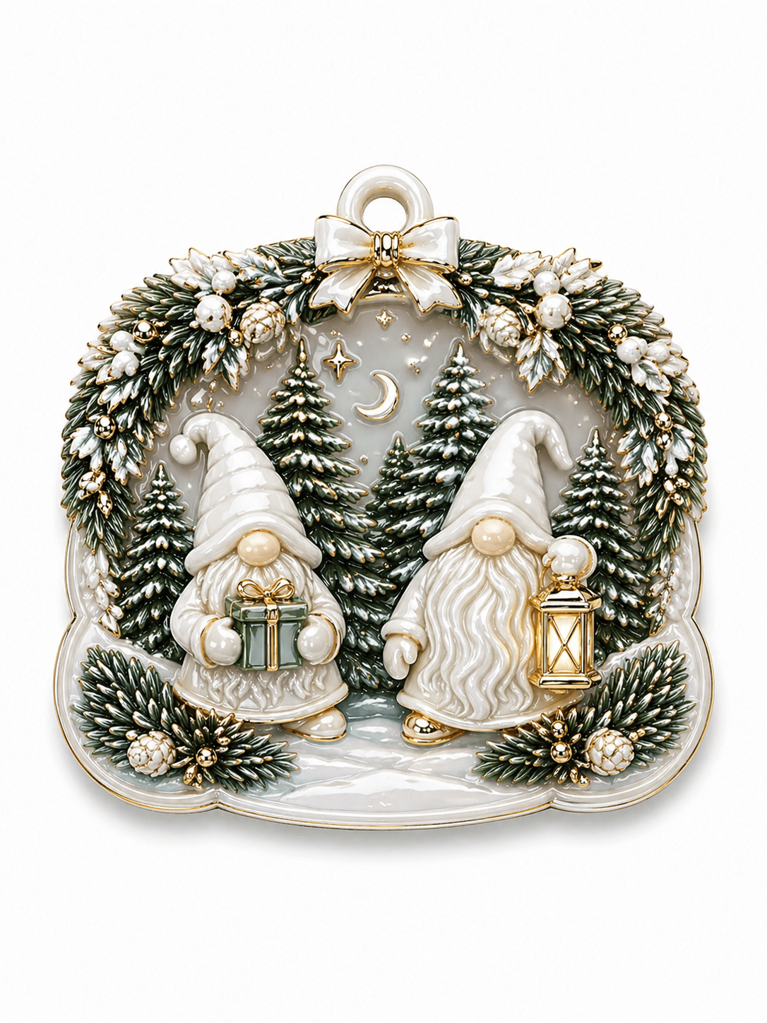 3D Nordic Gnome Christmas Ornament Mold - Ideas Decor Shop