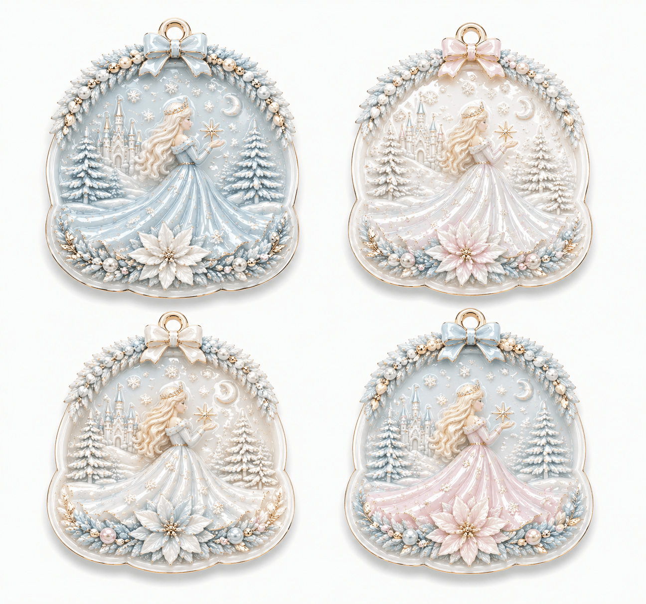 3D Princess Fairy Christmas Ornament Silicone Mold - Ideas Decor Shop