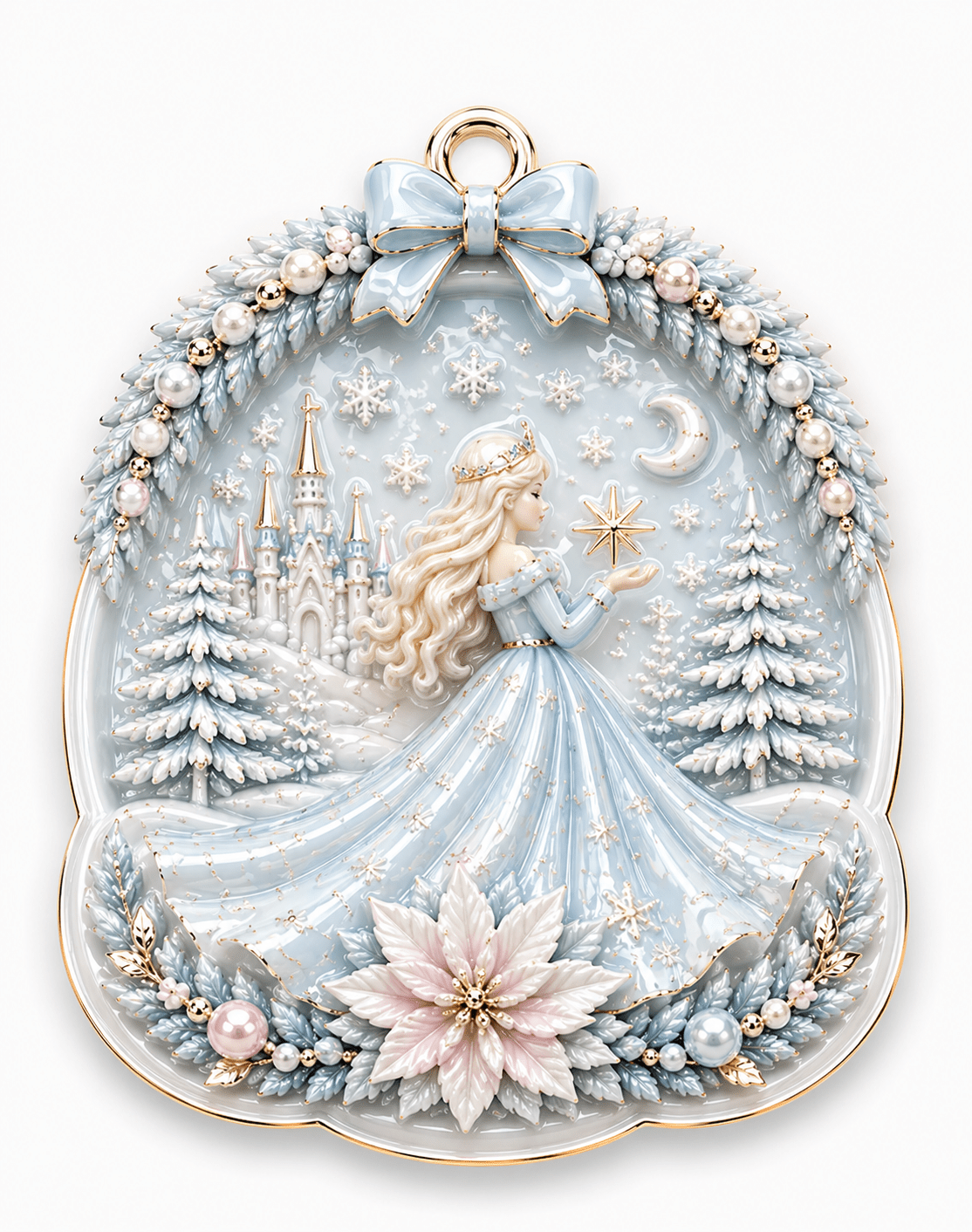 3D Princess Fairy Christmas Ornament Silicone Mold - Ideas Decor Shop