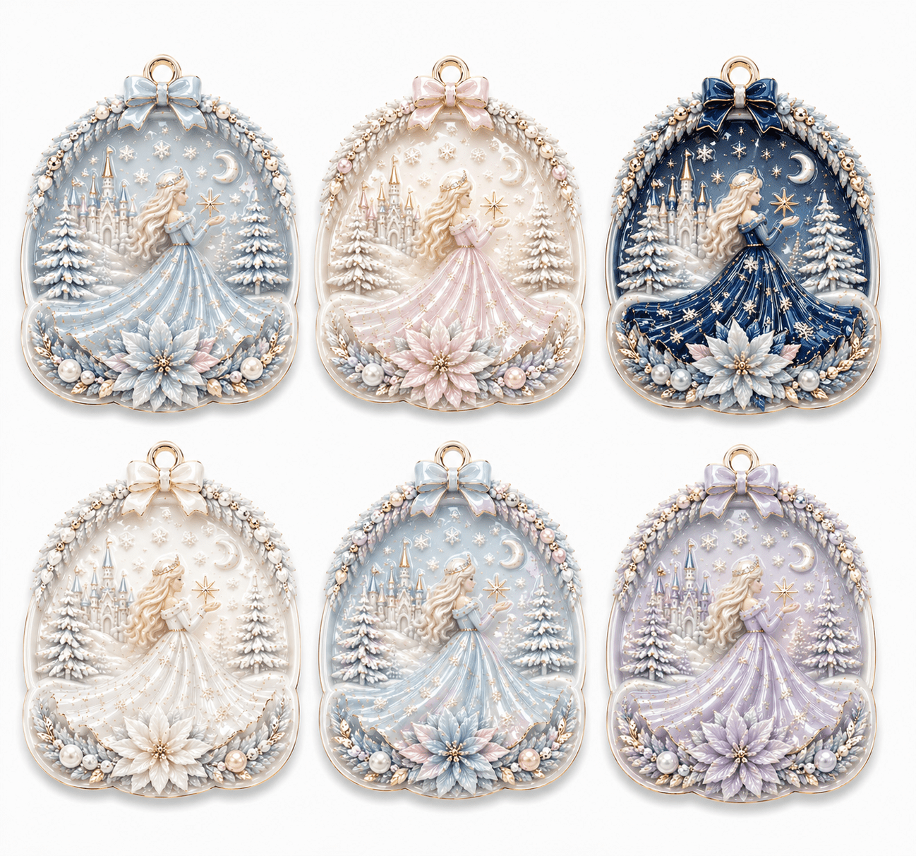 3D Princess Fairy Christmas Ornament Silicone Mold - Ideas Decor Shop