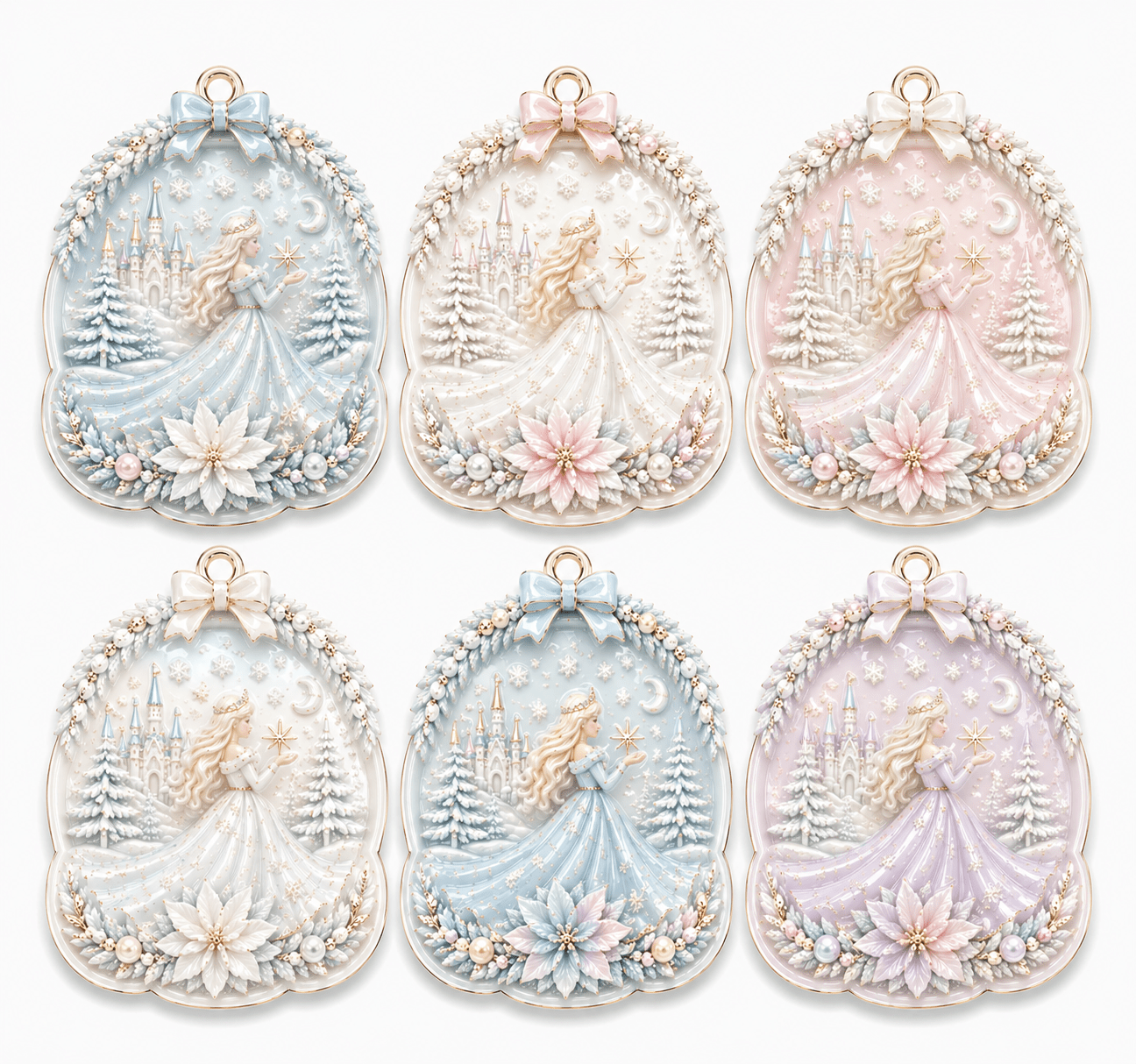 3D Princess Fairy Christmas Ornament Silicone Mold - Ideas Decor Shop