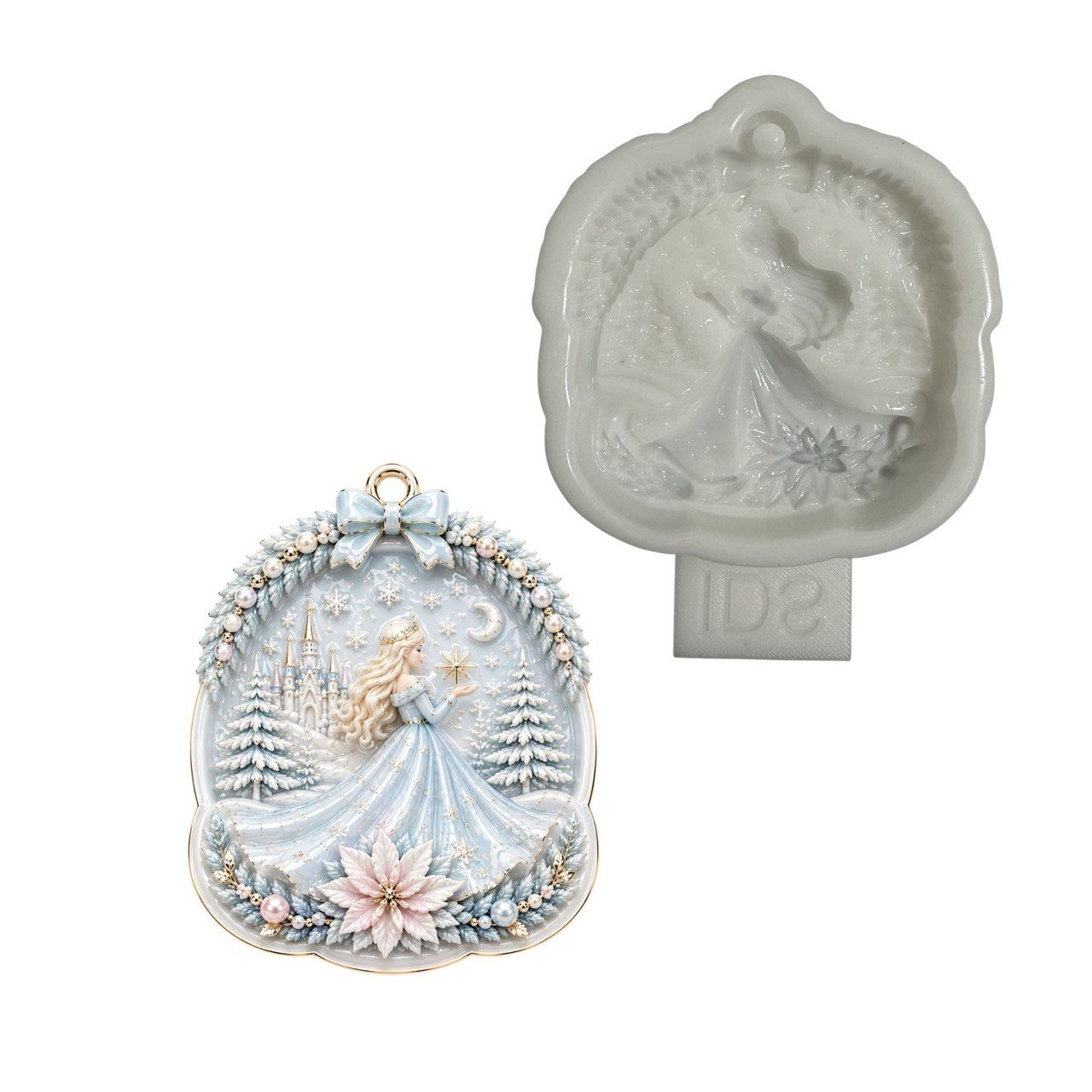 3D Princess Fairy Christmas Ornament Silicone Mold - Ideas Decor Shop