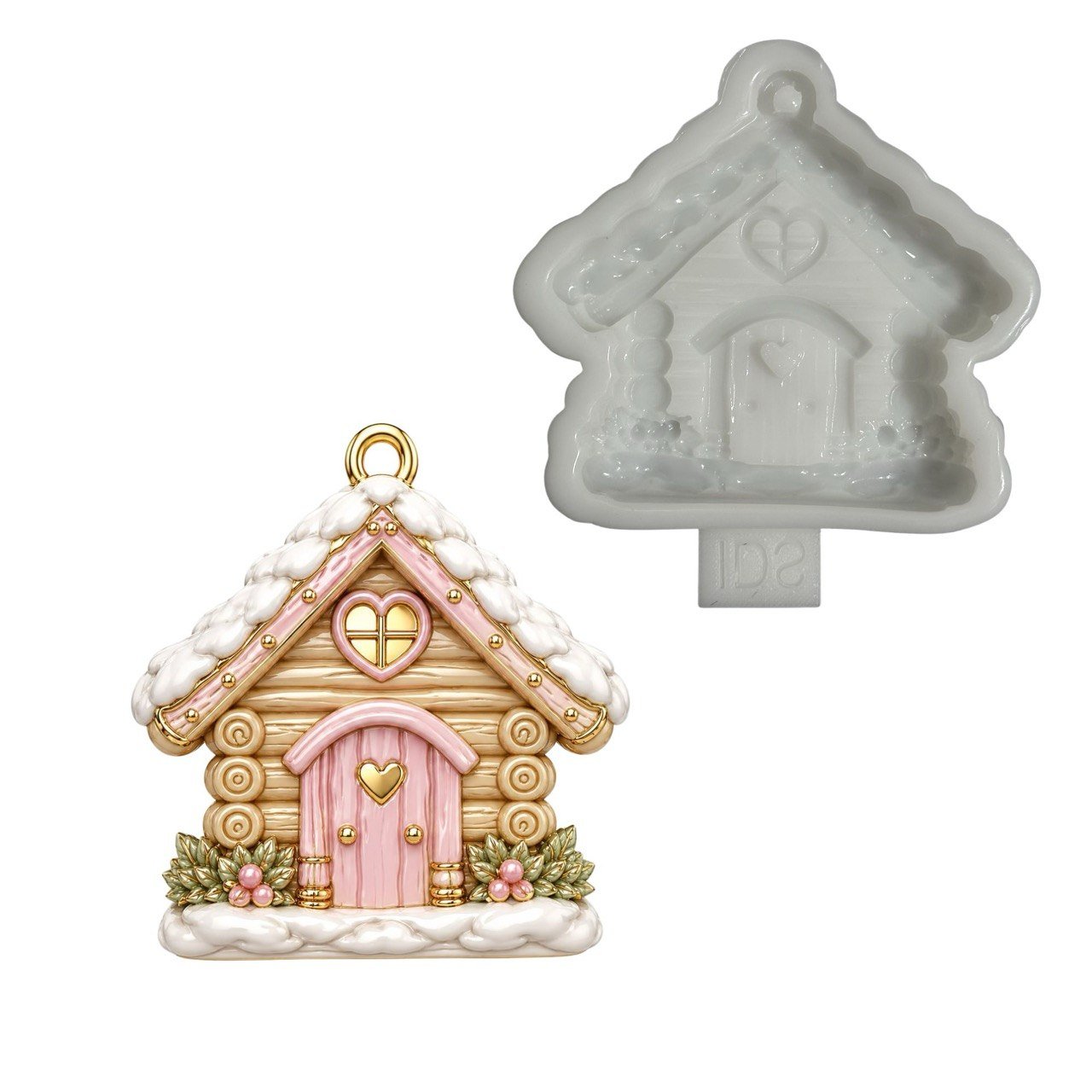 3D Vintage Cottage Silicone Mold - Ideas Decor Shop