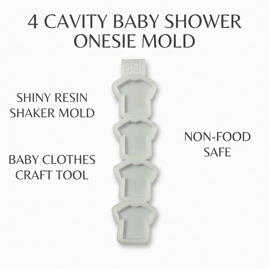 4-Cavity Baby Onesie Silicone Mold - Ideas Decor Shop