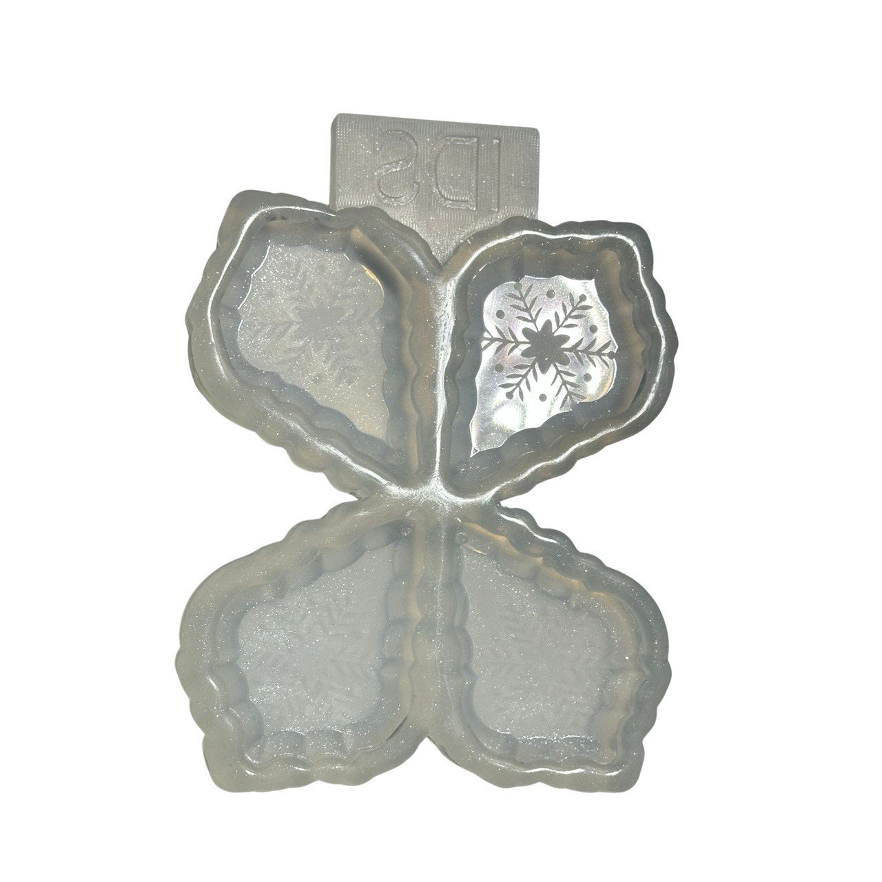 4 Crystal Silicone Mold Engraved Ornament - Ideas Decor Shop