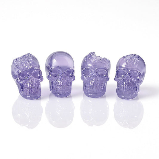4 pc Small Crystal Geode Skull Silicone Mold - Ideas Decor Shop
