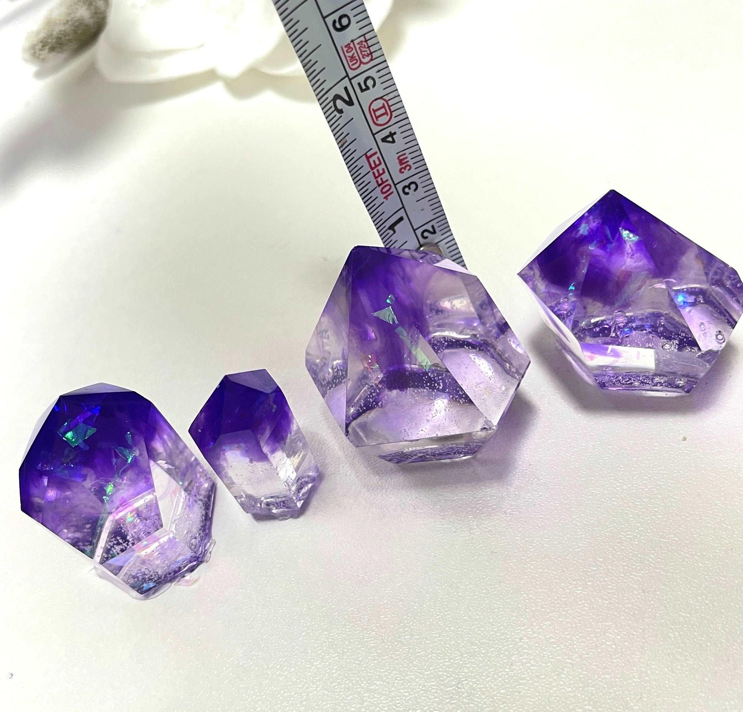 4 Piece Amethyst Crystal Silicone Mold for Jewelry and Resin Art - Ideas Decor Shop