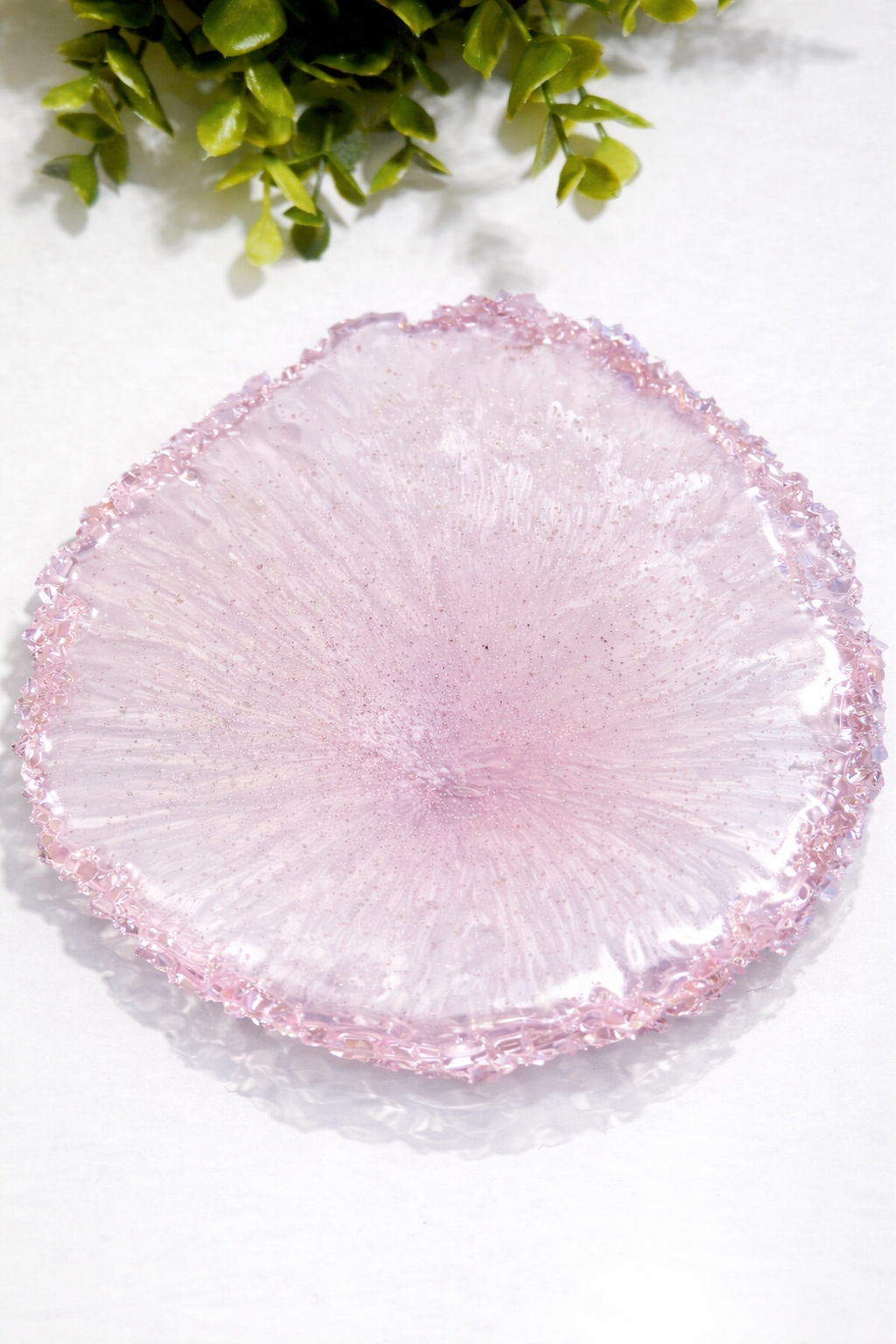 Irregular Resin Tray Mold with Crystal Edges - Silicone Craft Form for Chic Serving Platters - Ideas Decor Shop