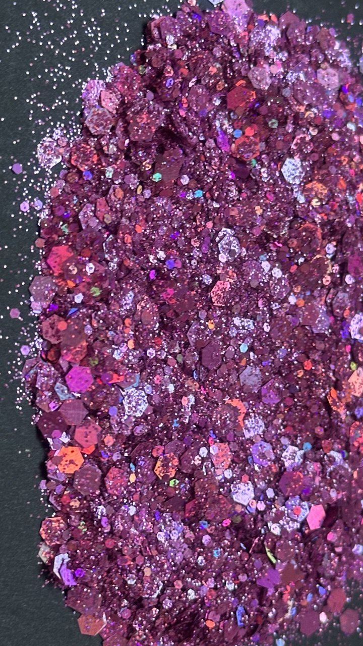 5g Gloss Chunky Purple Glitter Mix - Ideas Decor Shop
