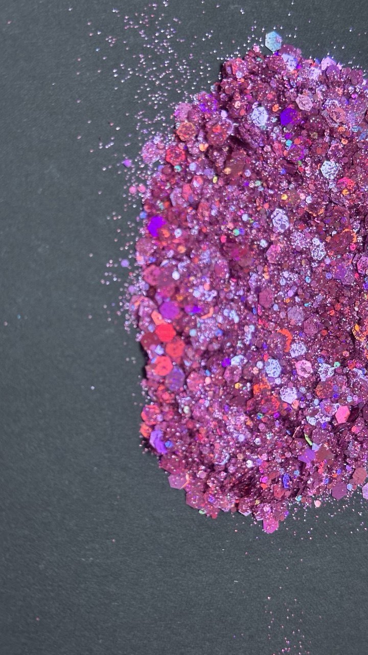 5g Gloss Chunky Purple Glitter Mix - Ideas Decor Shop